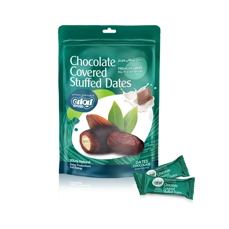 Chocolate covered stuffed dates 250g