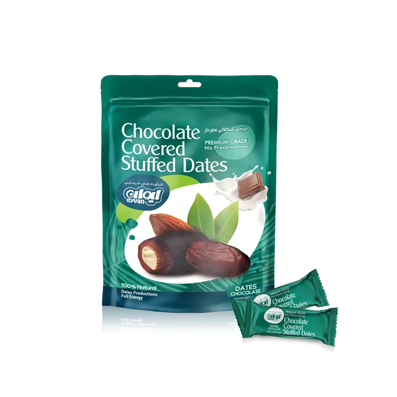 Chocolate covered stuffed dates 150g