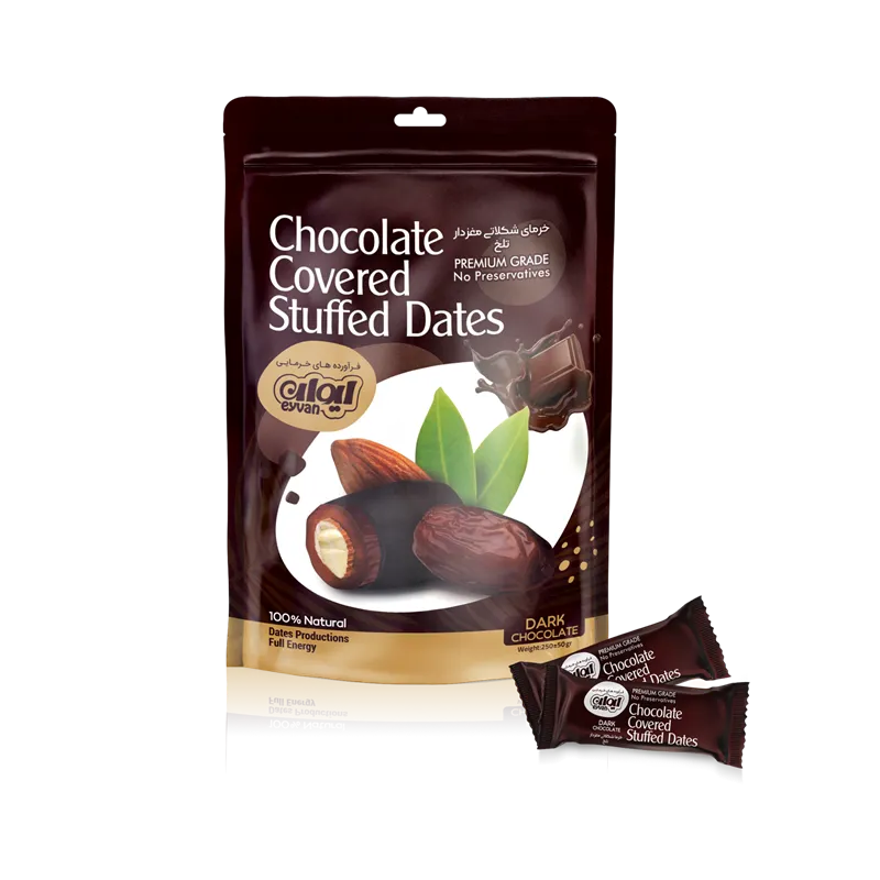 dark chocolate covered stuffed dates 250 grams